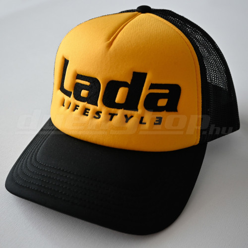 LADA LIFESTYLE TRUCKER sapka, fekete / sárga